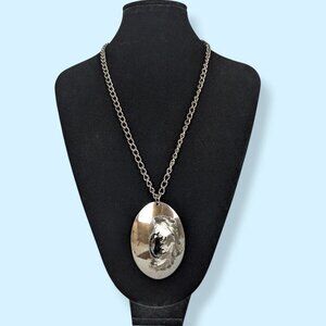 Vintage Marcasite Pendant Necklace